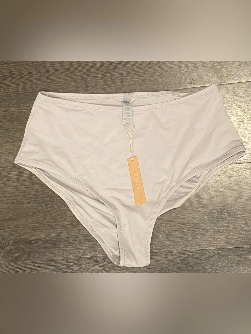 Skims NWT Recycled Swim Full Brief Grey Size Medium Chrome M Swim Bottoms
